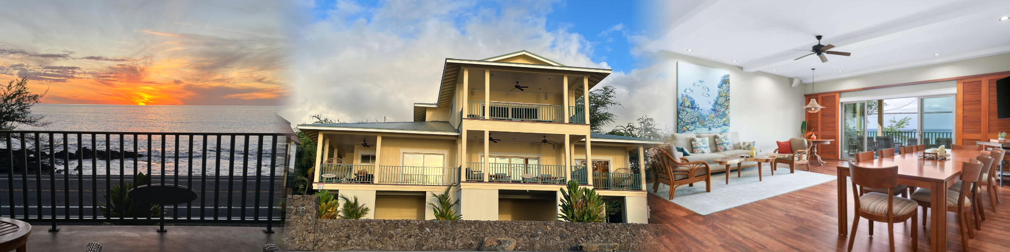 Header Image. A montage of California, Hawaii and Arizona properties