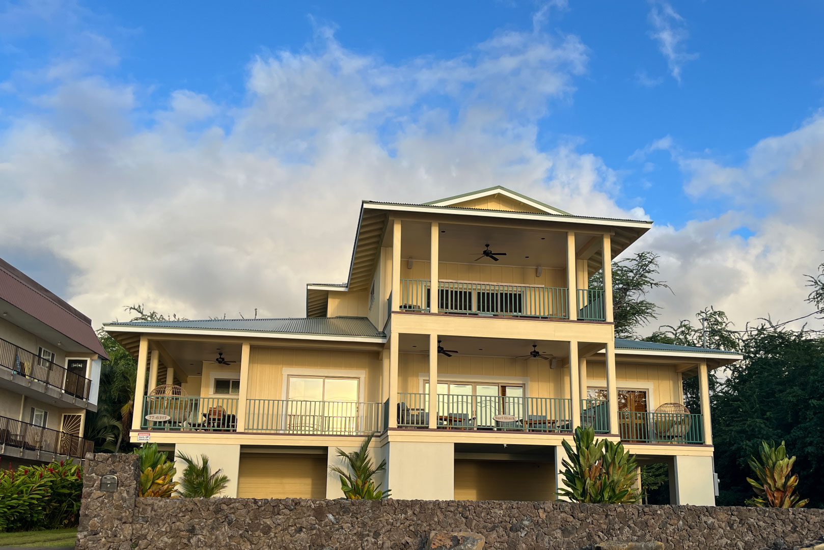 A view of the house from the street