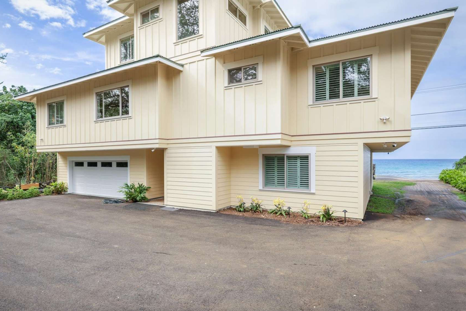 Another view of the house from the back of the lot