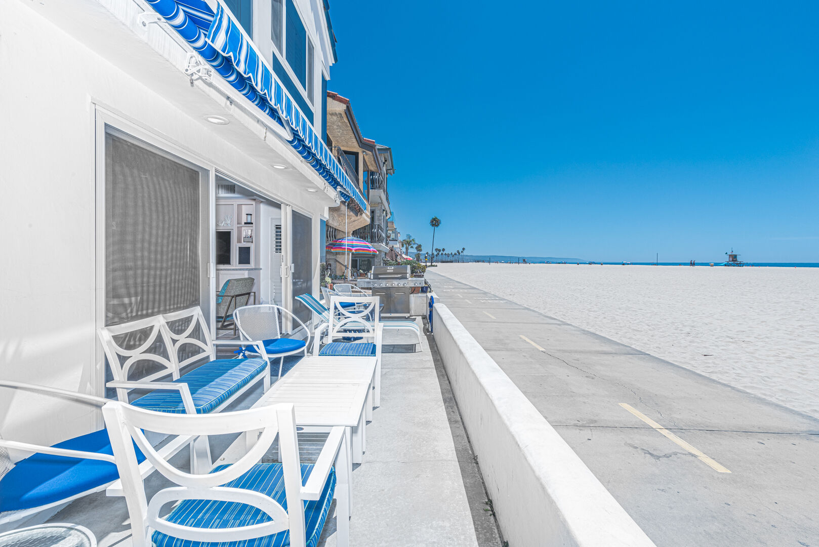 A view of the boardwalk from the front lanai