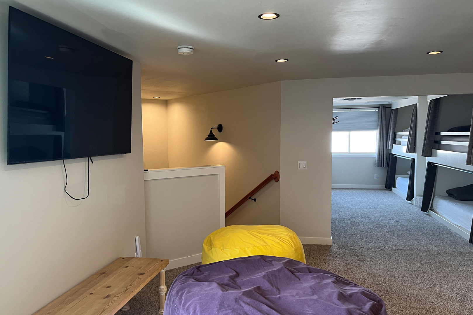 Another view of the bunk room on the second floor