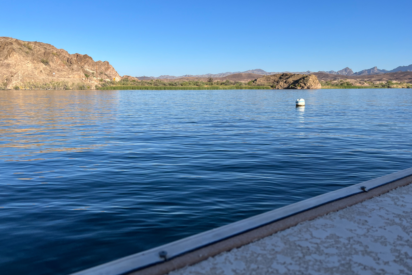 A view of the river from the dock