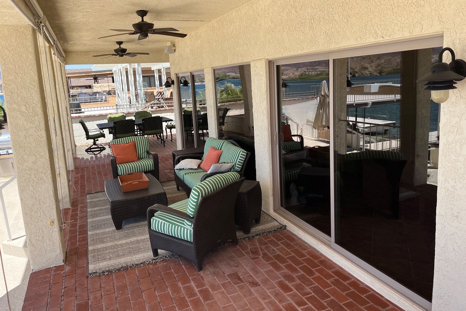 An overview of the river lanai